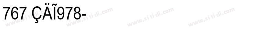 767 CAI978字体转换